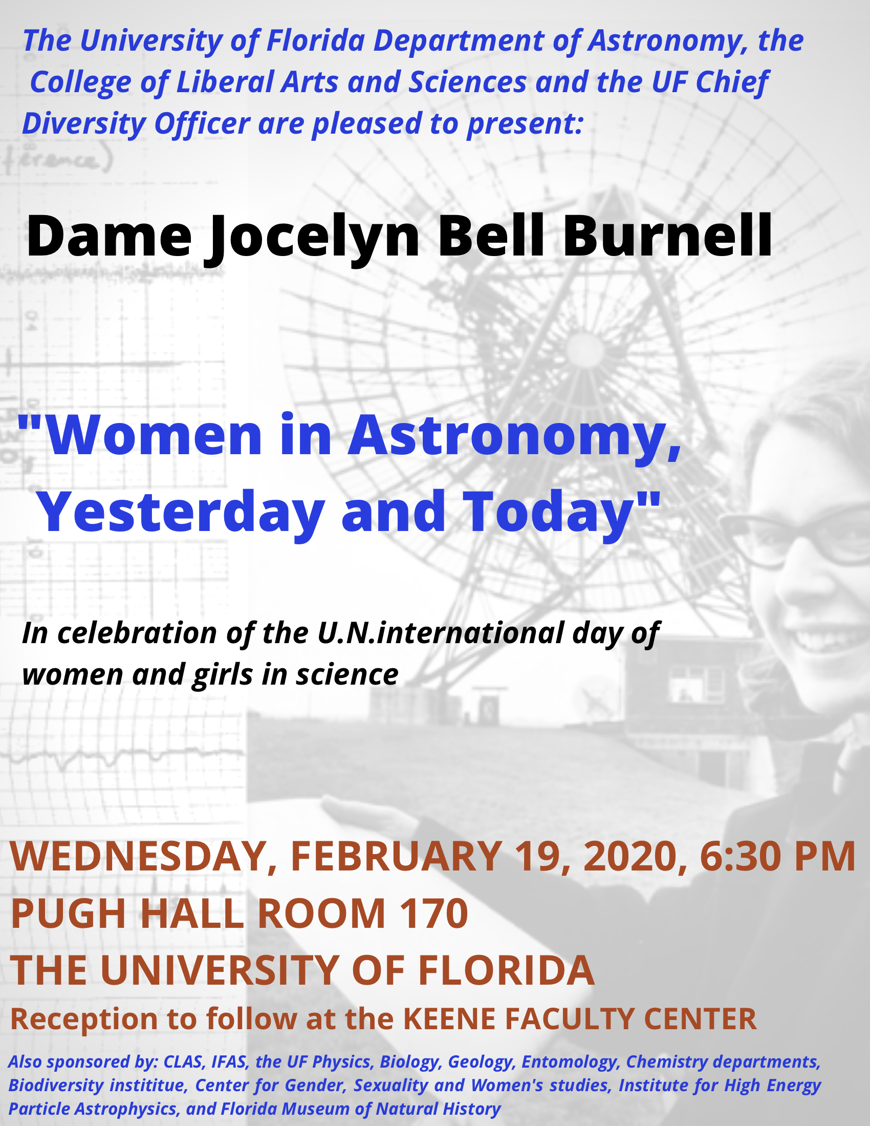 Dame Jocelyn Bell Burnell Visit on February 19