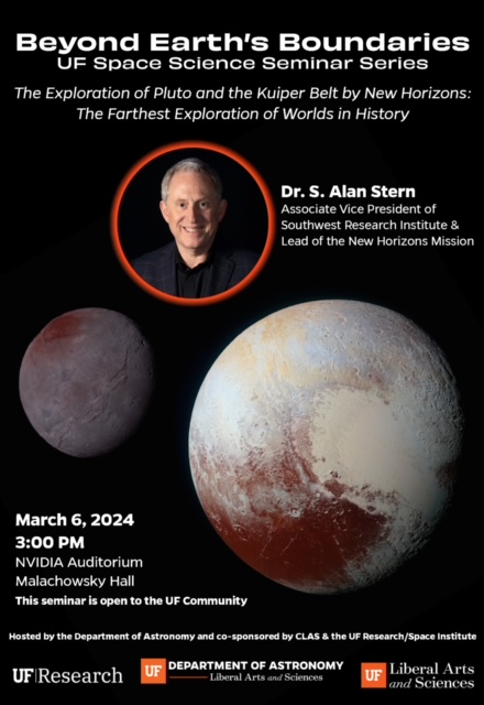 UF Space Science Seminar: The Exploration of Pluto and the Kuiper Belt by New Horizons